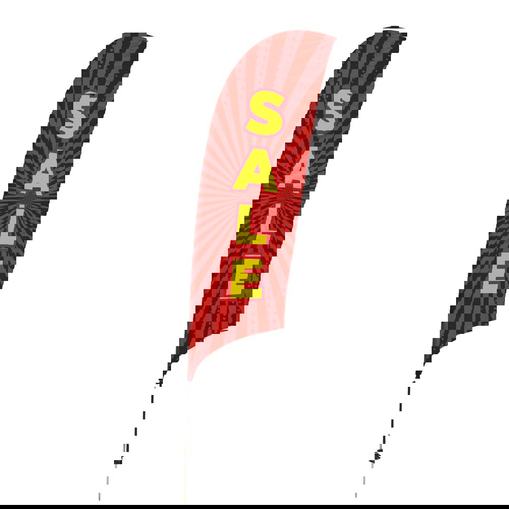 Safety Signs; Family: Architectural Sign ; Sign Type: General Information ; Sign Header: None ; Legend: Sale Red Burst ; Message/Graphic: Message & Graphic ; Graphic Type: Message Only